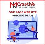 One Page Website Pricing Plan